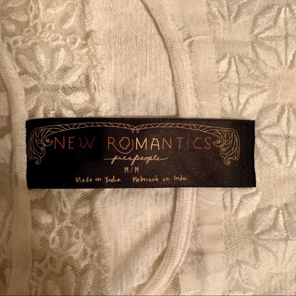 Boho Style Free People Gigi Lace Tee - Picture 8 of 8